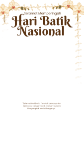 SELAMAT HARI BATIK NASIONAL🤎