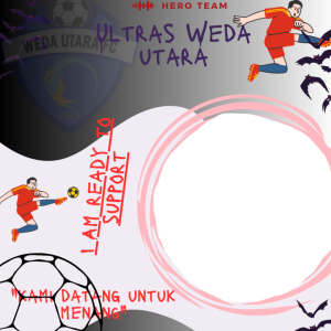 Bingkai suport football Weda Utara fc.