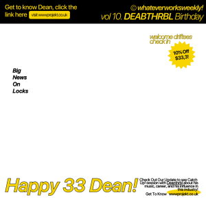 deanthrbl’s Birthday.