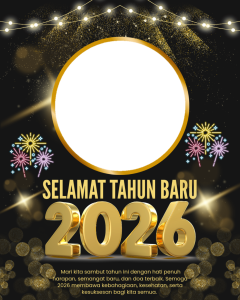 Bingkai Foto Tahun Baru 2026