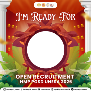 Bingkai PESERTA - OPEN RECRUITMENT HMP PGSD UNESA 2026