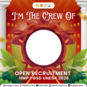 Bingkai PANITIA - OPEN RECRUITMENT HMP PGSD UNESA 2026
