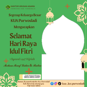 Idul Fitri KUA Purwodadi Purworejo
