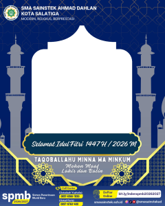 Selamat Idul Fitri 1447H/2026M - SMA Sainstek Ahmad Dahlan Kota Salatiga
