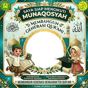 Bingkai Munaqosyah 2026 RA AL MUHAJIRUN