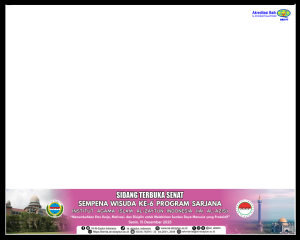 Frame WISUDA Ke-6 IAI AL-AZIS Landscape