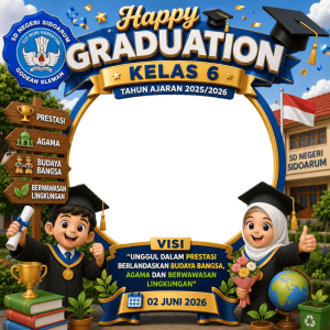Kelulusan kelas 6 SD NEGERI SIDOARUM
